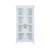 Nights in White Linen cabinet is crafted of wood and features a stylish bamboo design with a white finish. Two clear glass...
