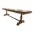 Vintage European White Oak Trestle Dining Table, 118” For Sale