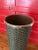 1960s Mid-Century Modern Brown Woven Cylinder Floor Planter For Sale In Cincinnati - Image 6 of 7