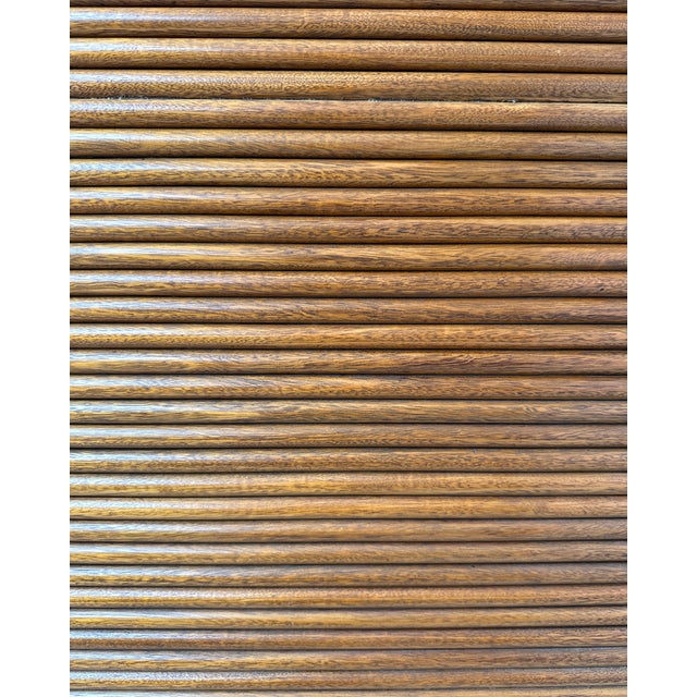 Large Oak Roll-Top Filing Cabinet by Lacour, 1950s For Sale - Image 10 of 14