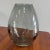 Hand blown heavy glass vase - smoked glass color. Made in Poland sticker Measures: 12" Tall Opening 4.75"