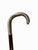 English 19th C. Georgian Sterling Crook Handled Walking Stick or Cane For Sale - Image 3 of 8