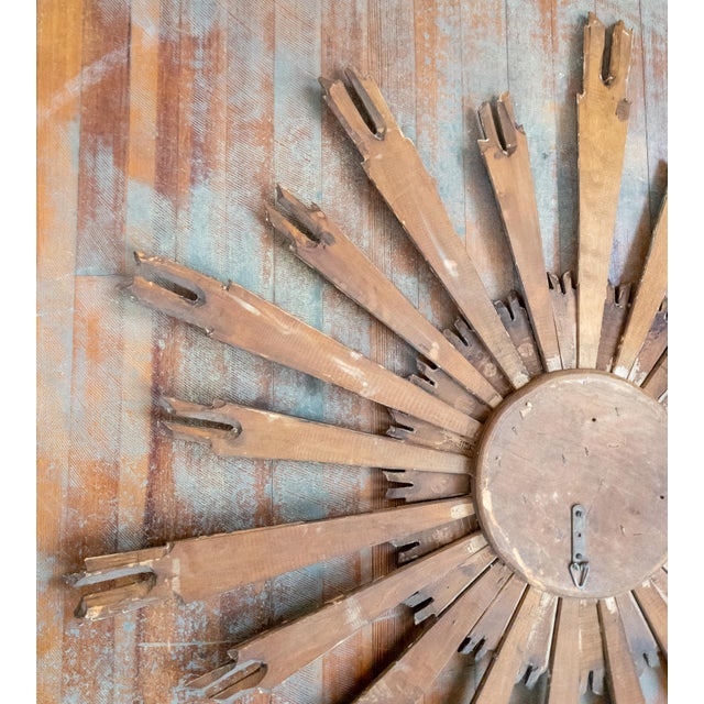 19th or 20th Century Italian Baroque Style Giltwood Carved Sunburst For Sale - Image 14 of 18