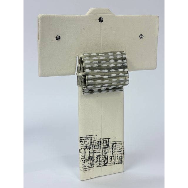 One of a Kind Japanese Kimono Ceramic Sculpture For Sale - Image 4 of 7