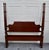1980s Full Carved Mahogany Bed Vintage Four Poster Frame Chippendale Style For Sale - Image 5 of 11