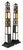 Pair of Ebonized and Marble Obelisks For Sale - Image 4 of 8