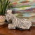 Ceramic XL Vintage Ceramic, Hand-Painted Zebra For Sale - Image 7 of 7