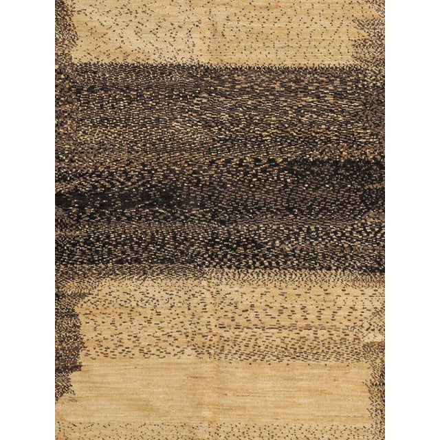 Vintage Hand-Knotted Persian Gabbeh Rug 5'0" X 6'11" For Sale - Image 4 of 5