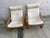 Vintage Wooden Leather Poang Armchairs from Ikea, 1990s, Set of 2 For Sale - Image 3 of 9