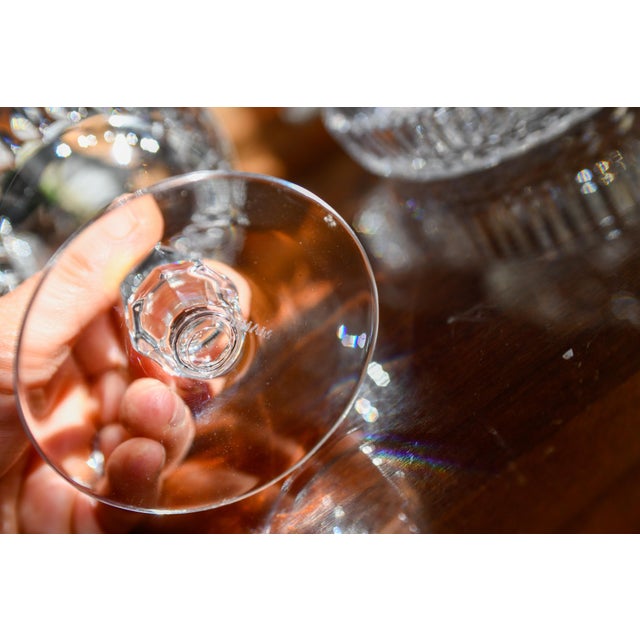 1980s Crystal Gorham De Medici Champagne Tall Sherbet Coupe Glasses- Set of 2 For Sale In Washington DC - Image 6 of 11