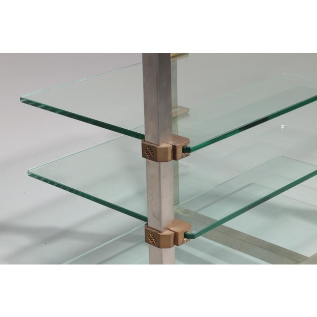 Metal Side Table on Wheels from Peter Ghyczy, 1970s For Sale - Image 7 of 16