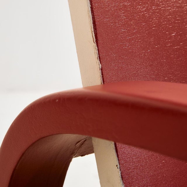 Vintage Beech Armchair, 1940s For Sale - Image 9 of 18