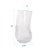 Modern Portage Ice Clear Abstract Glass Vase- Tall For Sale - Image 3 of 11