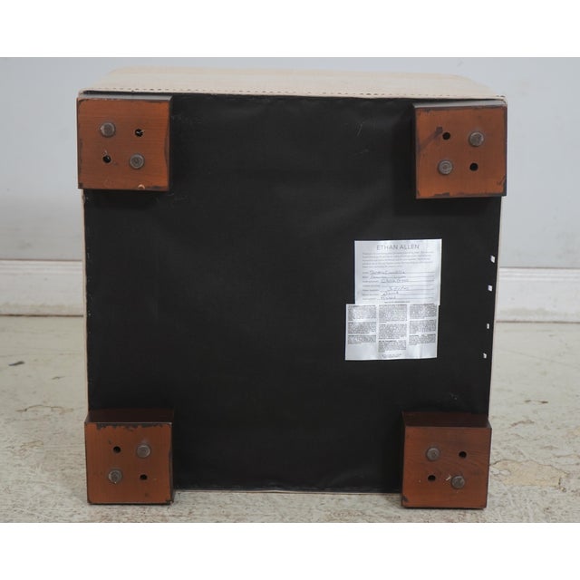 Ethan Allen Astor Track Arm Sofa & Ottoman For Sale - Image 18 of 18