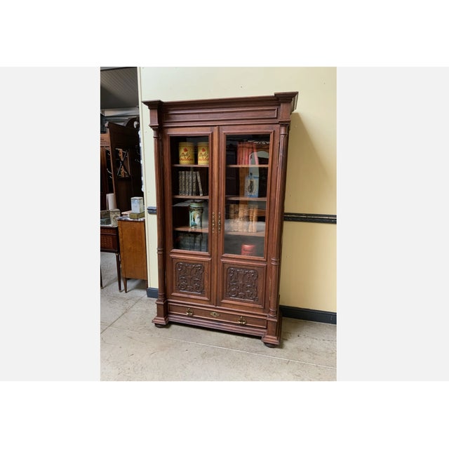 Antique Gründerzeit Display Bookcase, 1880 For Sale - Image 6 of 10