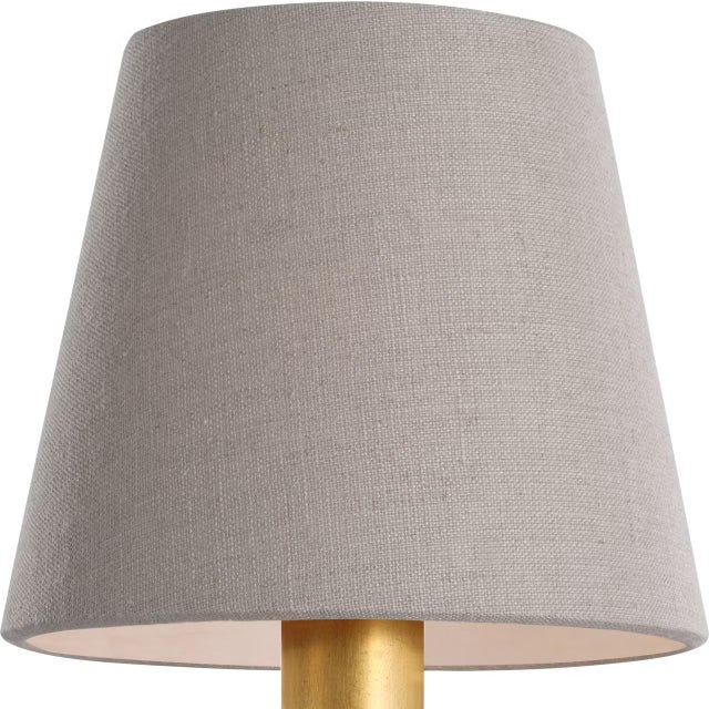 Transitional Visual Comfort Signature 6" Natural Linen Empire Shade For Sale - Image 3 of 3