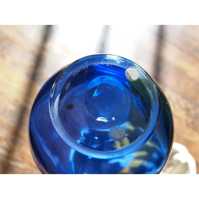 Vintage Transjo Hytta Glass Vase Bottle For Sale In Philadelphia - Image 6 of 8