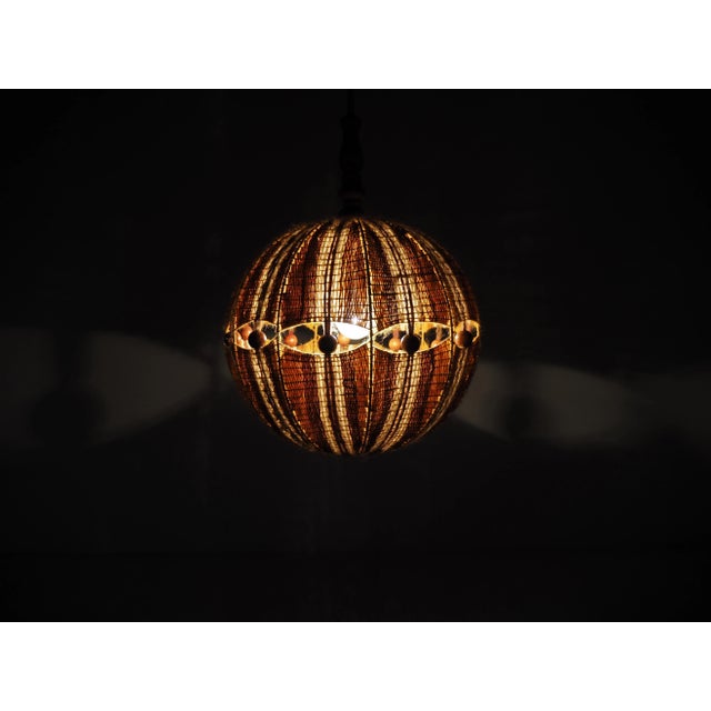 Mid-Century Czechoslovakian Fabric Pendant, 1960s For Sale - Image 12 of 14