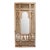 Antique Architectural Indian Window Facade Full-Length Mirror For Sale