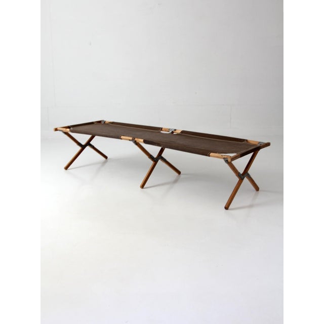 Vintage Byer Folding Campaign Style Camp Cot For Sale - Image 14 of 18