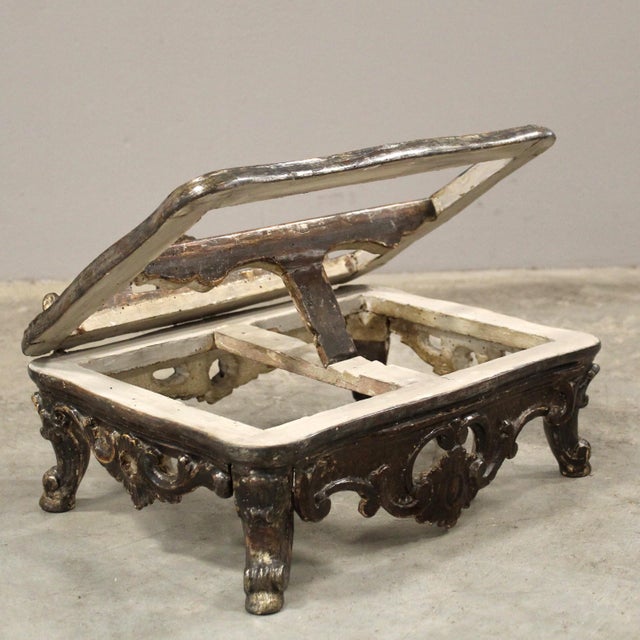 18th Century Laquered Table Lectern, Italy For Sale - Image 6 of 14