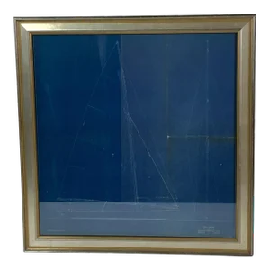 Original Yacht Blueprint by Famed William Gardner