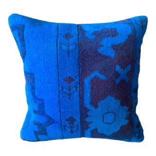 Vintage Turkish Wool Medallion Pillow For Sale