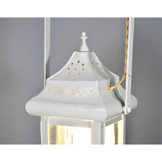 French Toleware Hall Lantern, 1920s For Sale - Image 13 of 16