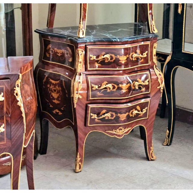 Bring timeless French elegance into your home with this stunning Louis XV style commode, featuring a beautiful multicolor...
