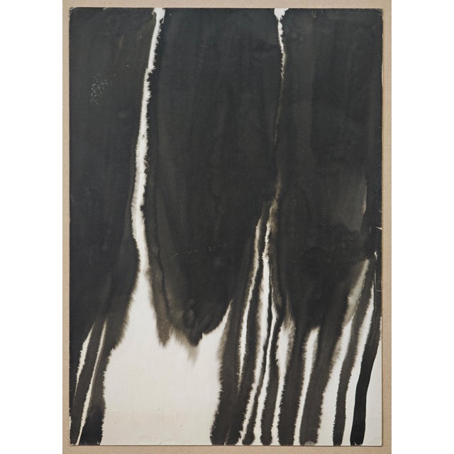 1960s T'ang Haywen, Abstract Composition, 1960s, Original Ink Painting For Sale - Image 5 of 5