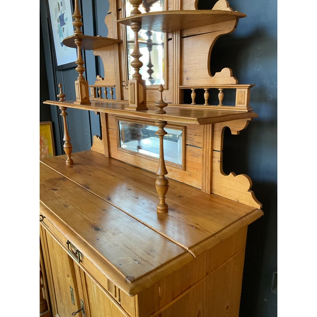 Wood Late 19th Century White Pine Victorian Wash Stand From Scandinavia For Sale - Image 7 of 18