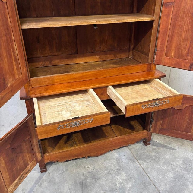 Antique Cabinet in Cherrywood, 1750s For Sale - Image 16 of 18