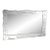 Monumental Art Deco Venetian Scalloped Mirror With Etched Glass Floral Motif, 1950s For Sale