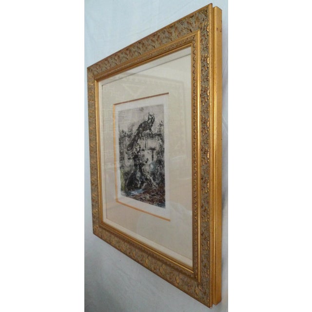 "The Fox and the Ram" Plate 124 From Les Fables De La Fontaine by Marc Chagall, Framed For Sale In San Francisco - Image 6 of 11