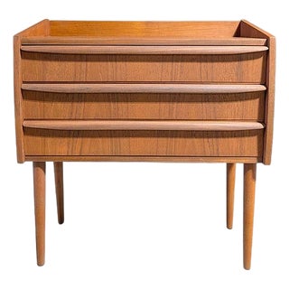 1950s Teak Nightstand For Sale