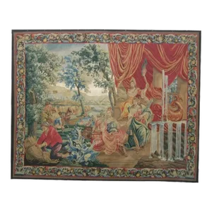Vintage Woven Scene Tapestry