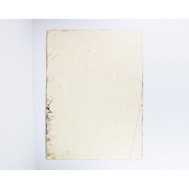 Paper Signed 1980s Abstract Acrylic Landscape by Harry Hilson For Sale - Image 7 of 7