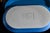 1970s 1970s Set of 4 Bennington Potters Vermont Blue Oval Snack Plate — #1633 — David Gil — Mid Century Modern Studio Pottery For Sale - Image 5 of 7