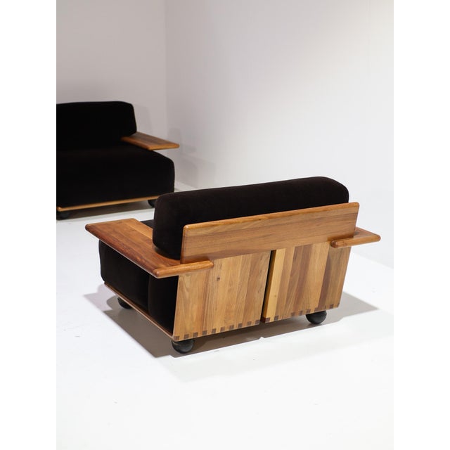 Pianura Modular Seating Group in Brown Mohair by Mario Bellini for Cassina, Italy, 1970s, Set of 7 For Sale - Image 12 of 18