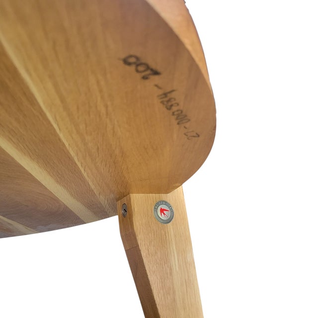 Wood Swallows Tail Solid Oak Contemporary Coffee Table For Sale - Image 7 of 7
