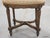 Antique 1930s French Louis XVI Style Oval Upholstered Giltwood Vanity Bench Stool For Sale - Image 4 of 5
