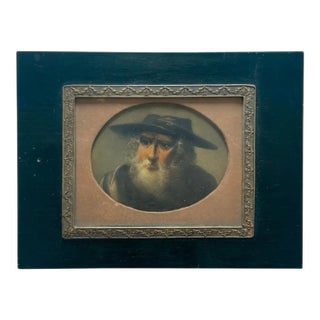 1700s Miniature Tronie of a Bearded Old Man, Follower of Sir Peter Paul Rubens For Sale