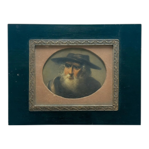 1700s Miniature Tronie of a Bearded Old Man, Follower of Sir Peter Paul Rubens