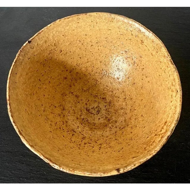 Brown Korean Ceramic Ki-Irabo Tea Bowl Chawan Joseon Dynasty For Sale - Image 8 of 13