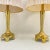 1970s-80s Laurel Lamp Co Footed Brass Lamp Pair With Original Op Art Pleated Shades For Sale In New York - Image 6 of 13