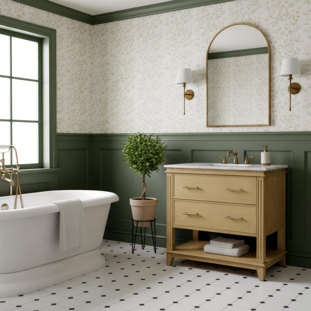 The Butler Specialty Company Lois Wood & Carrara Marble Single Sink Vanity brings effortless charm and utility to any...