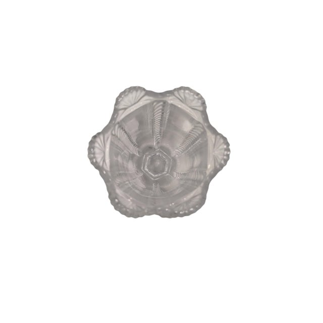 Eapg Boston & Sandwich Glass "Cable" Pattern Spoon Holder (1858) For Sale - Image 9 of 12