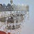 Vintage Metal Chandeliers with Glass Drops, Set of 2 For Sale - Image 3 of 18