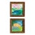 Pair of Soft Mini Landscapes With Matching Frames For Sale