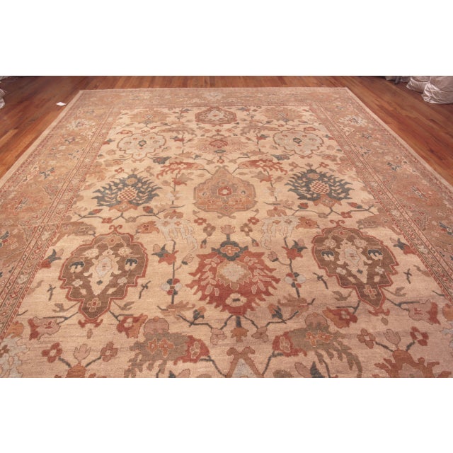 Large Modern Persian Sultanabad Rug For Sale - Image 4 of 7